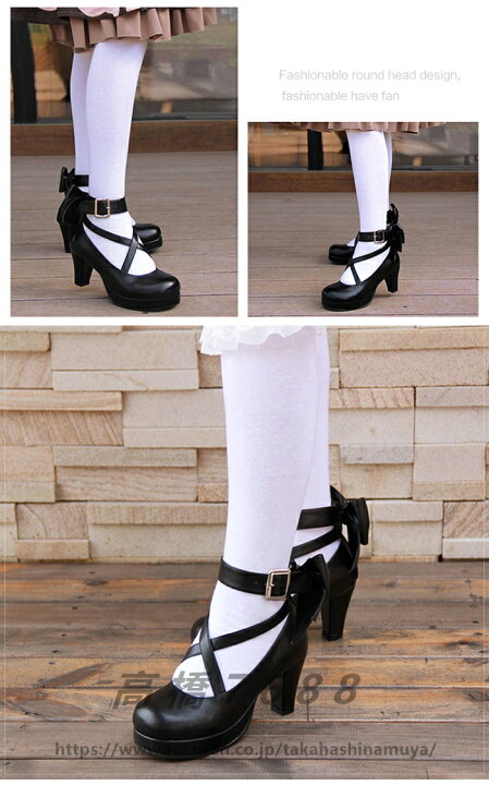 楽天市場】おでこ靴 シンプル定番ロリータパンプス ロリータ靴 リボン 