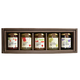 ジャム5個セット　厳選　フルーツジャム　いちご　りんご　さくらんぼ　ブルーベリー　ラ・フランス　ギフト