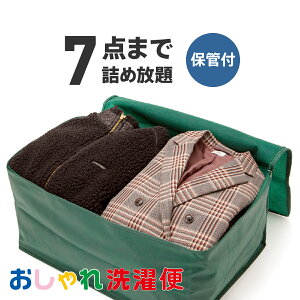 【P10倍&最大1000円オフクーポン!】クリーニング 詰め放題 宅配 7点 クリーニング 保管 衣替え 新生活 タカケン ダブルウォッシュ 汗とり 最大一年保管 宅配クリーニング【サービス特集認定商品】7点 保管ありコース