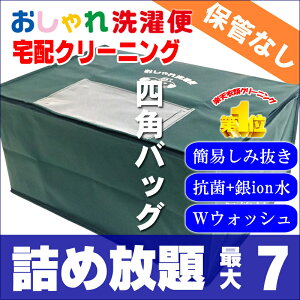 【送料無料】クリーニング 詰め放題 宅配 7点 クリーニング 保管 衣替え 新生活 タカケン ダブルウォッシュ 汗とり 最大一年保管 宅配クリーニング【サービス特集認定商品】7点 保管なしコース