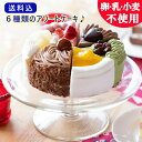 ※通販限定※【送料込】【数量限定】すこやかホリデーアソートケーキ【卵・乳・小麦アレルギー対応 ケーキ】