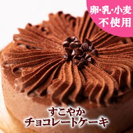 ☆チョコ好きさんにおすすめ♪【卵乳小麦アレルギー対応】【グルテンフリー】すこやかチョコレートケーキ…
