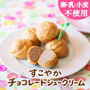 【卵乳小麦アレルギー対応】【グルテンフリー】すこやかチョコレートシュークリーム　24個（6個入×4袋）【アレルギー…