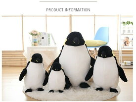ぬいぐるみ ペンギン リアル 可愛い 抱き枕 クッション おもちゃ ふわふわ インテリア プレゼント 80cm