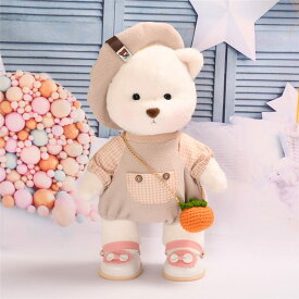くま ぬいぐるみ 服 30cm ベアウェア コスチューム 着せ替え ぬい服 単品 ぬいぐるみ別売 ベレー帽 ロンパース 靴 バッグ 4点セット