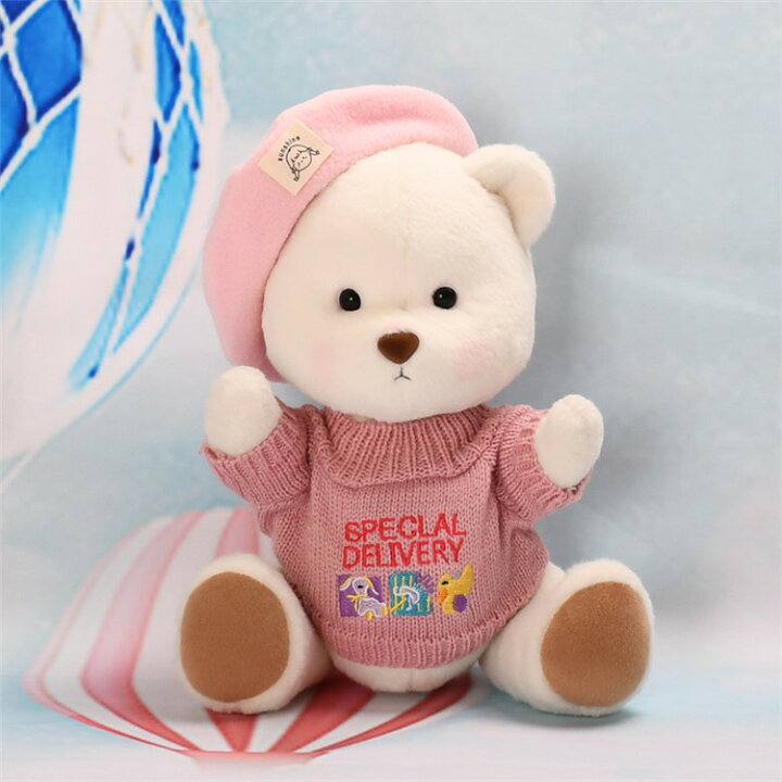 楽天市場】洋服 ぬいぐるみ用 ぬい服 ベレー帽 ニット トップス 柄 