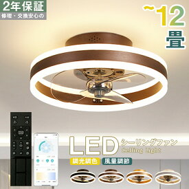 シーリングファンライト DCモーター LED 調光 調色 6畳 8畳 10畳 12畳 北欧 シーリングファン 照明器具 サーキュレーター オシャレ 天井照明 シーリングライト 薄型 空気循環 省エネ 節電 静音 リビング 寝室 部屋 洋室 和室 リモコン付き 母の日