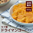 セブ島ドライマンゴー(切り落とし)800g【送料無料】フィリピンセブ産 甘みが強くて食べごたえ◎ヨーグルトに超おすすめ！美肌、アンチエイジング効果的♪ チャック付き
