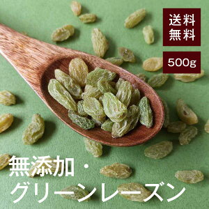 グリーンレーズン500g【送料無料】完全無添加 鉄分 カリウム 貧血予防◎ 生活習慣病予防◎ 高血圧予防◎ むくみ予防◎ 食物繊維 便秘予防◎ 糖質 疲労回復効果◎ ポリフェノール ガンや動脈