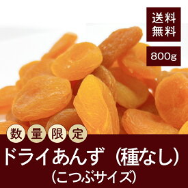 【 SALE 】 ドライあんず（こつぶ・種なし） 800g 【送料無料】 数量限定の特別価格！ 在庫限りの数量限定販売！ チャック付き