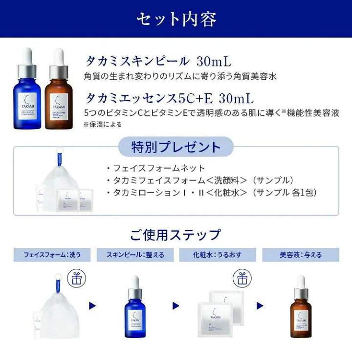 楽天市場】毛穴・キメ乱れ・くすみ対策◇タカミベストセラーセット 
