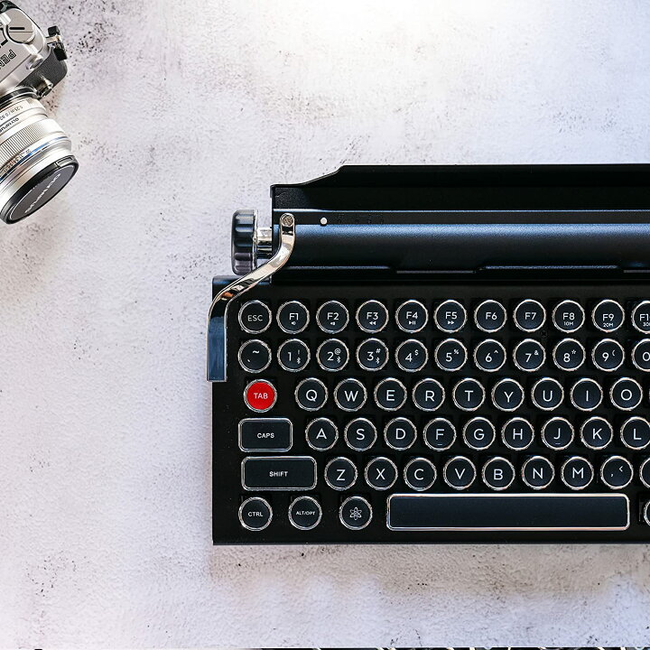 楽天市場】QWERKYTOYS Bluetoothキーボード レトロタイプライター US 