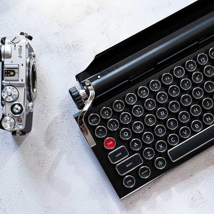楽天市場】QWERKYTOYS Bluetoothキーボード レトロタイプライター US 