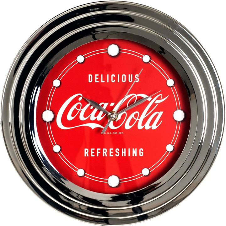 楽天市場】コカ・コーラ 壁掛け時計 Delicious Design Clock 30cm 並行 