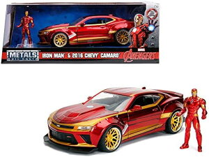 JADA TOYS 1:24SCALE MARVEL AVENGERS - IRON MAN & 2016 CHEVY CAMARO }[x@AxW[Y@ACA} & 2016VFr[J} WFC_gCY 1:24XP[