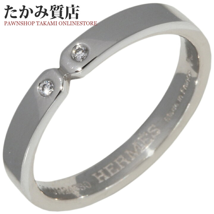 楽天市場】エルメス 指輪(リング) Pt950 ダイヤ2P(0.01ct) エヴァー  