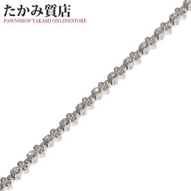 田崎真珠 ブレスレット K18WG ダイヤ0.85ct テニスブレス