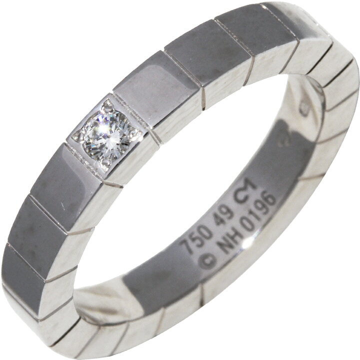 楽天市場】カルティエ 指輪 K18WG ダイヤ1P(0.04ct) ラニエールリング  