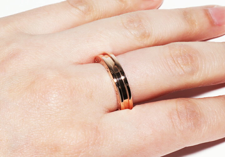 楽天市場】ブルガリ 指輪 K18PG B.zero1 ビーゼロワンリング XS  