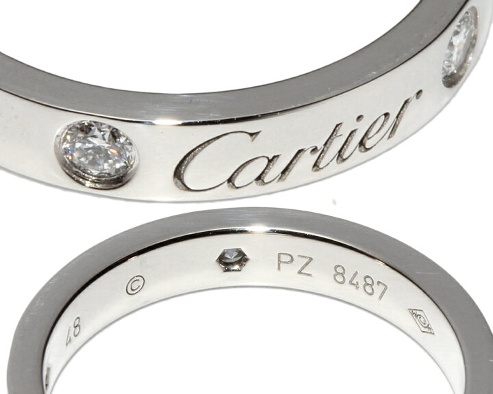 楽天市場】カルティエ 指輪 Pt950 ダイヤ2P(0.07ct) Cドゥカルティエ 