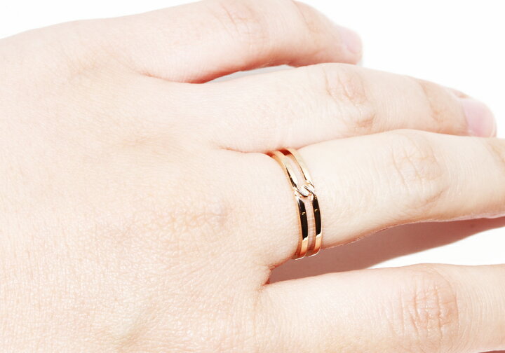 楽天市場】グッチ 指輪 K18PG インフィニティリング 幅4ミリ #13(12.5  