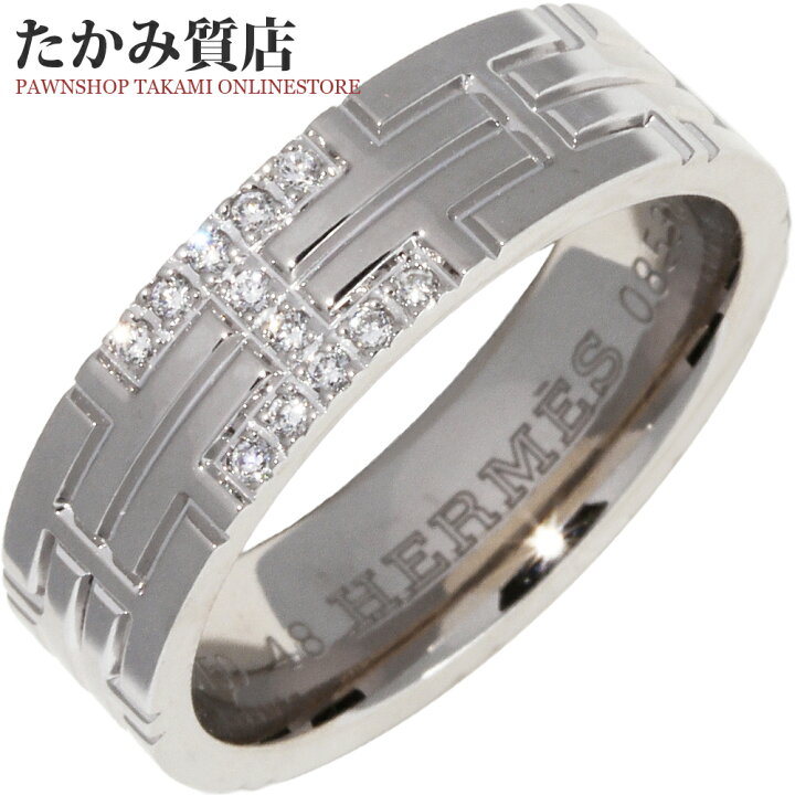 楽天市場】エルメス 指輪 K18WG ダイヤ12P(0.05ct) キリムリング 1  