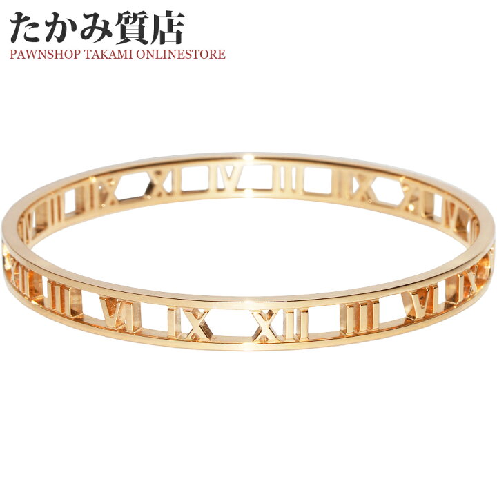 楽天市場】ティファニー バングル ブレスレット K18PG オープン 