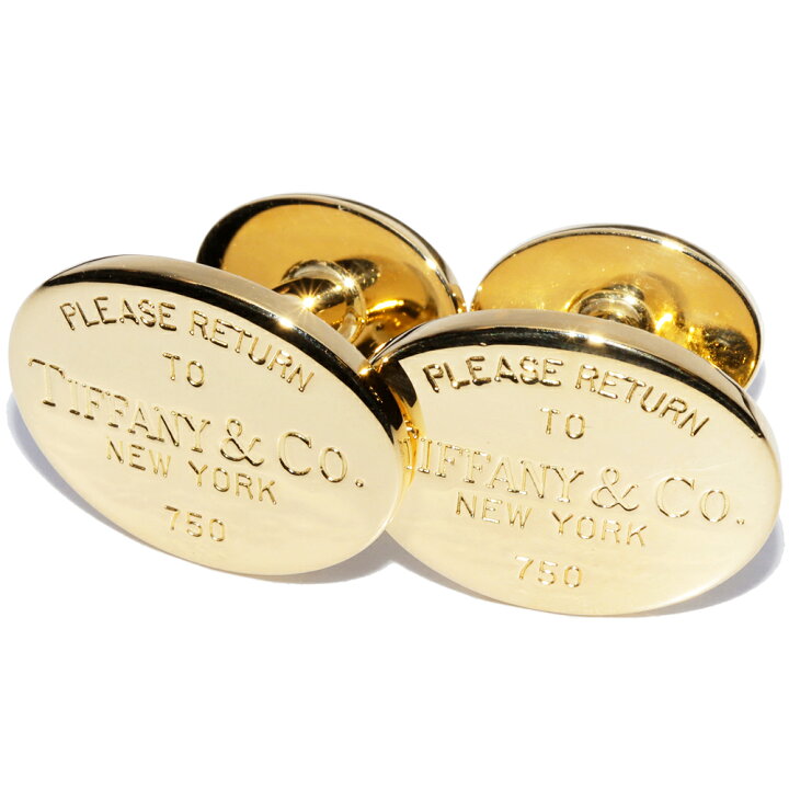 楽天市場】ティファニー カフス カフリンクス K18YG リターントゥ  