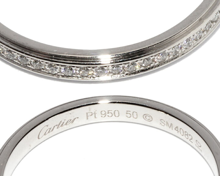楽天市場】カルティエ 指輪 Pt950 ダイヤ0.15ct ダムールウェディング 