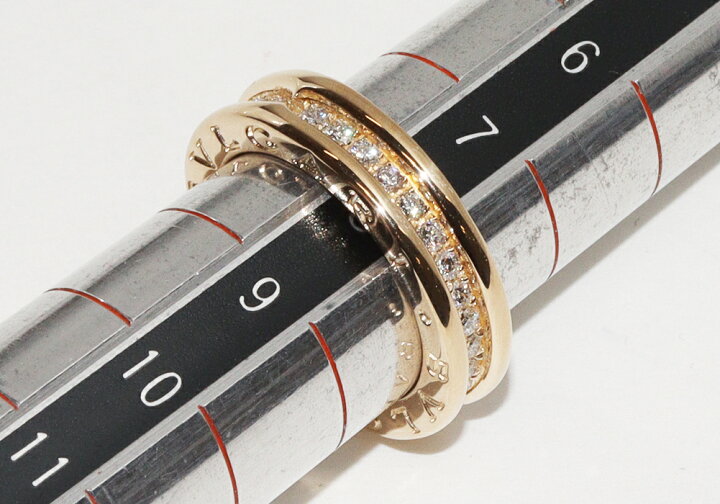 楽天市場】ブルガリ 指輪 K18YG ダイヤ B.zero1 ビーゼロワンリング XS  