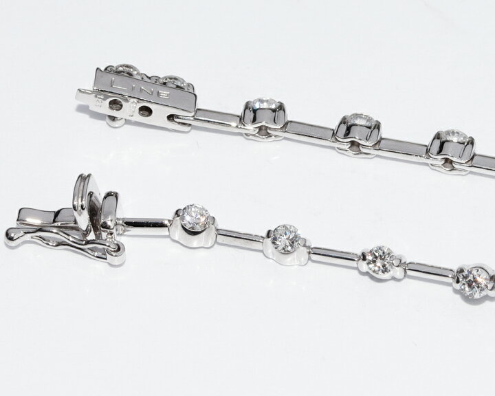 楽天市場】デビアス ブレスレット K18WG ダイヤ1.25ct LINE 