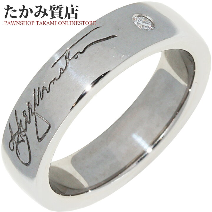 楽天市場】ハリーウィンストン 指輪 K18WG ダイヤ1P シグネチャー  