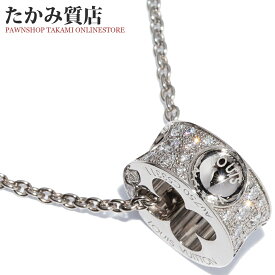 ルイヴィトン ペンダントネックレス K18WG パヴェダイヤ36P(0.30ct) パンダンティフ アンプラント Q93127