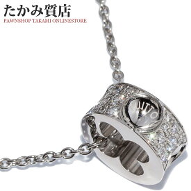 ルイヴィトン ペンダントネックレス K18WG パヴェダイヤ36P(0.30ct) パンダンティフアンプラント ペンダントネックレス Q93127