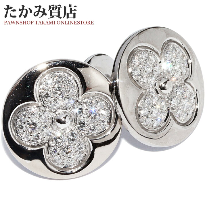 楽天市場】ルイヴィトン ピアス K18WG ダイヤ64P ピュス サン 