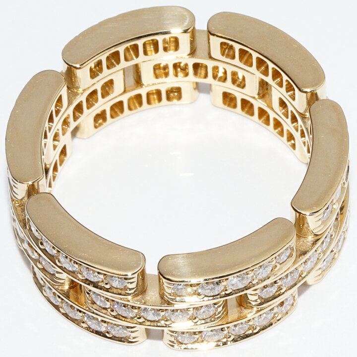 楽天市場】カルティエ 指輪 K18YG ダイヤ90P(1.37ct) マイヨン  