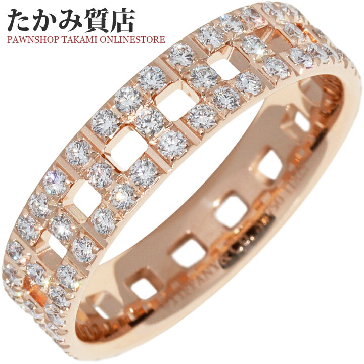 楽天市場】ティファニー 指輪 K18PG ダイヤ1.11ct Tトゥルーワイド  