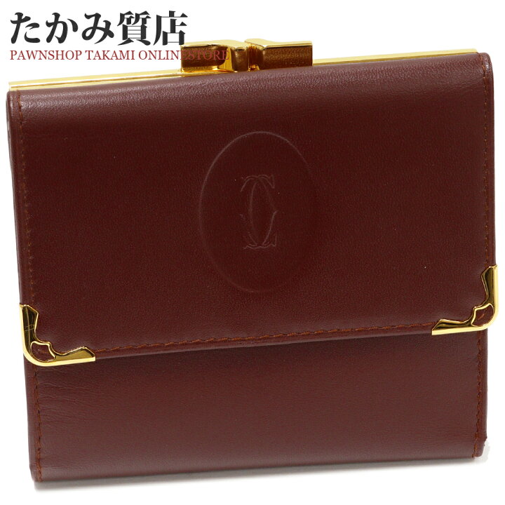 楽天市場】カルティエ 二つ折りがま口財布(小銭入れあり) カルティエ 
