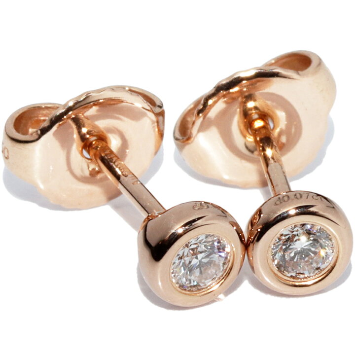 楽天市場】ティファニー ピアス K18PG ダイヤ0.14ct エルサペレッティ  
