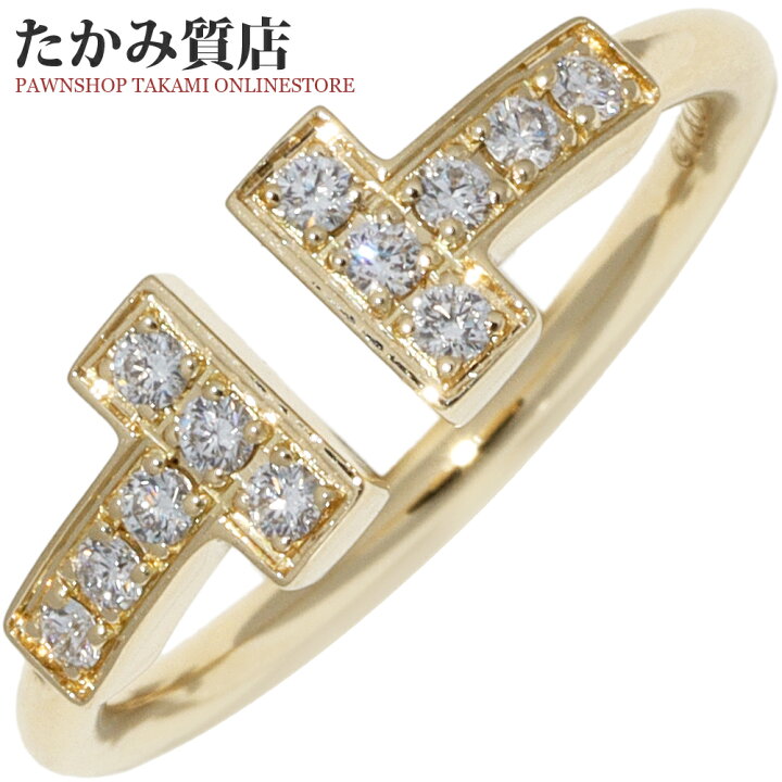 楽天市場】ティファニー 指輪 K18YG ダイヤ12P(0.13ct) Tワイヤー 