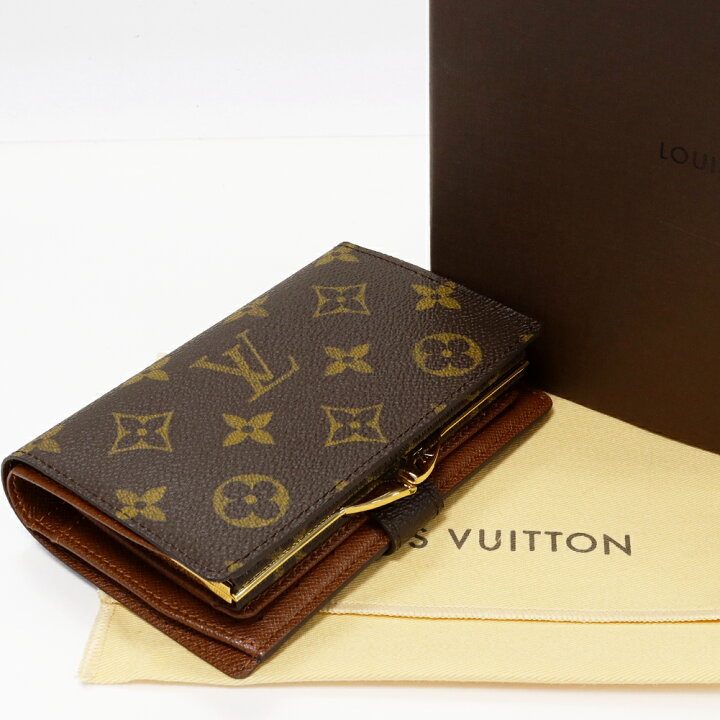 楽天市場】ルイヴィトン 二つ折りがま口財布(小銭入れあり) モノグラム  