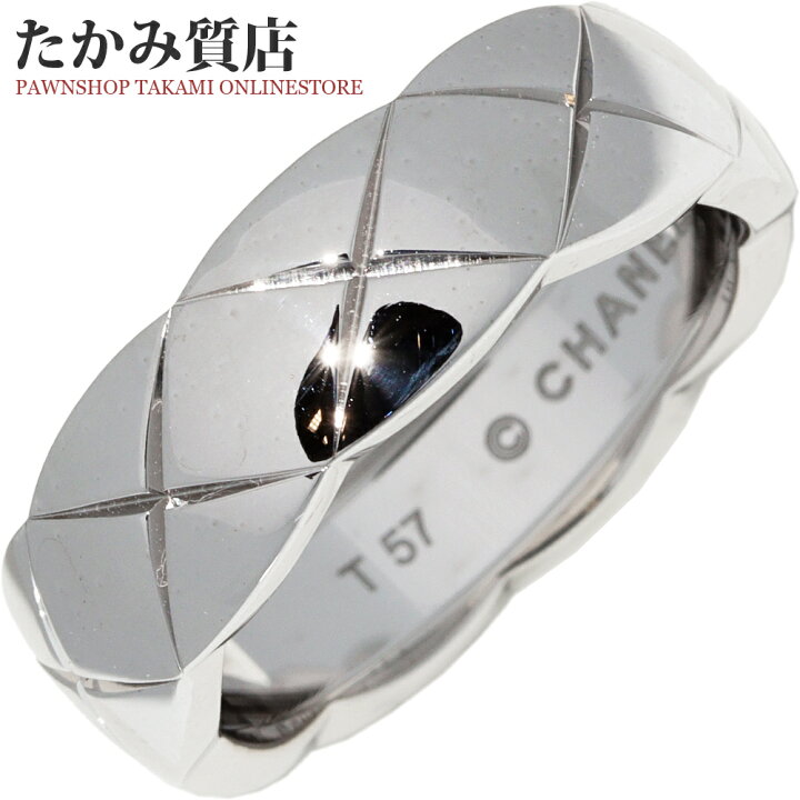 楽天市場】シャネル 指輪 K18WG ココクラッシュリング ミディアム  