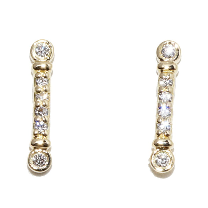 楽天市場】ティファニー ピアス K18YG ダイヤ0.03ct フルール ド リス  