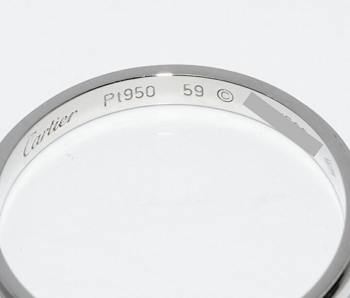 楽天市場】カルティエ 指輪 Pt950 ダムールウェディングリング 幅2.5  