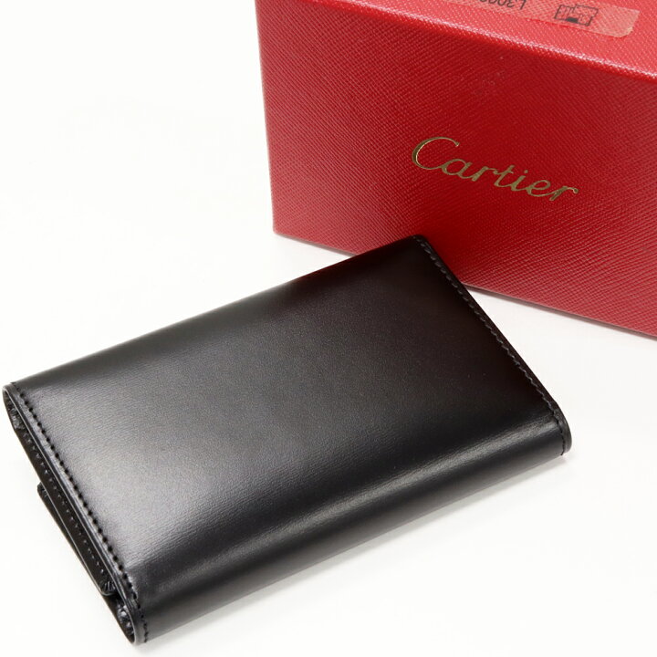 楽天市場】カルティエ 6連キーケース パシャ カーフ 黒 L3000127 