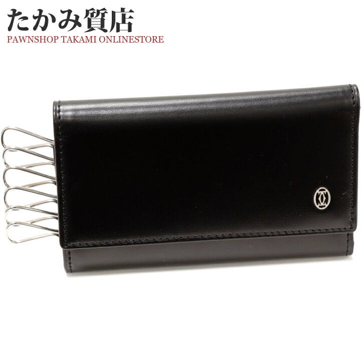 楽天市場】カルティエ 6連キーケース パシャ カーフ 黒 L3000127  