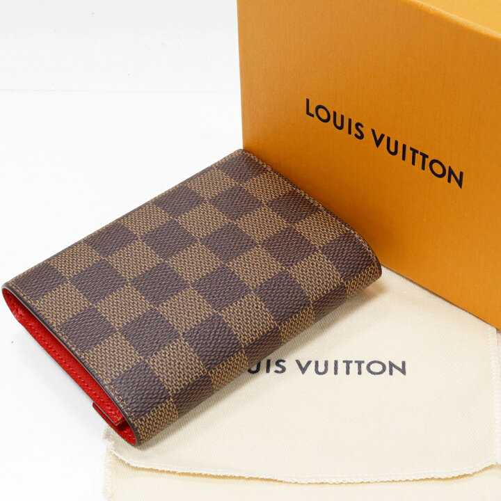 楽天市場】ルイヴィトン 三つ折り財布(小銭入れあり) ダミエ レッド  