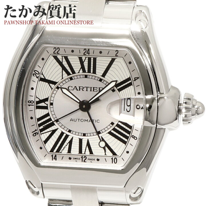 楽天市場】カルティエ ロードスター XL GMT W62032X6 メンズ : たかみ 