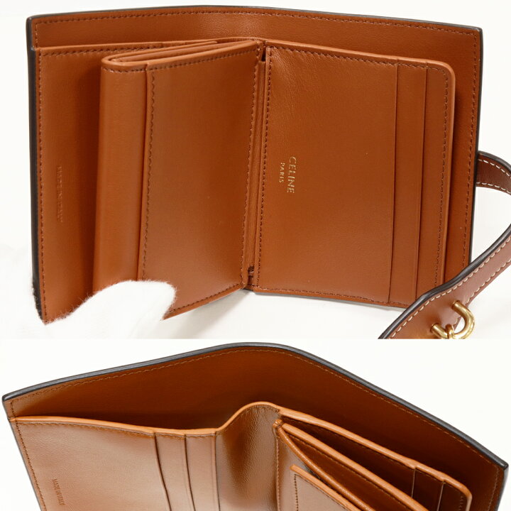 楽天市場】セリーヌ 二つ折り財布(小銭入れあり) スモールストラップ  