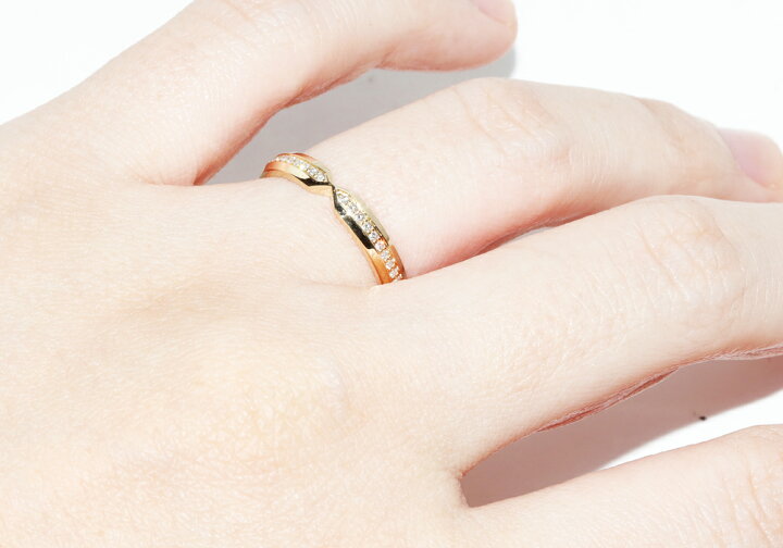 楽天市場】ティファニー 指輪 K18YG ダイヤ0.12ct ネスティング  